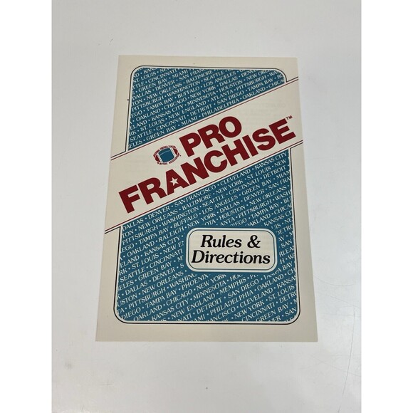 Vintage 1989 NFL Pro Football Franchise Board Game Rohrwood Enterprise Complete - Picture 8 of 15